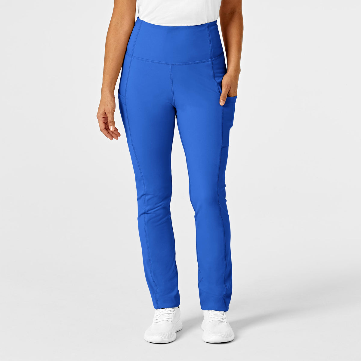 scrub pants with yoga waist