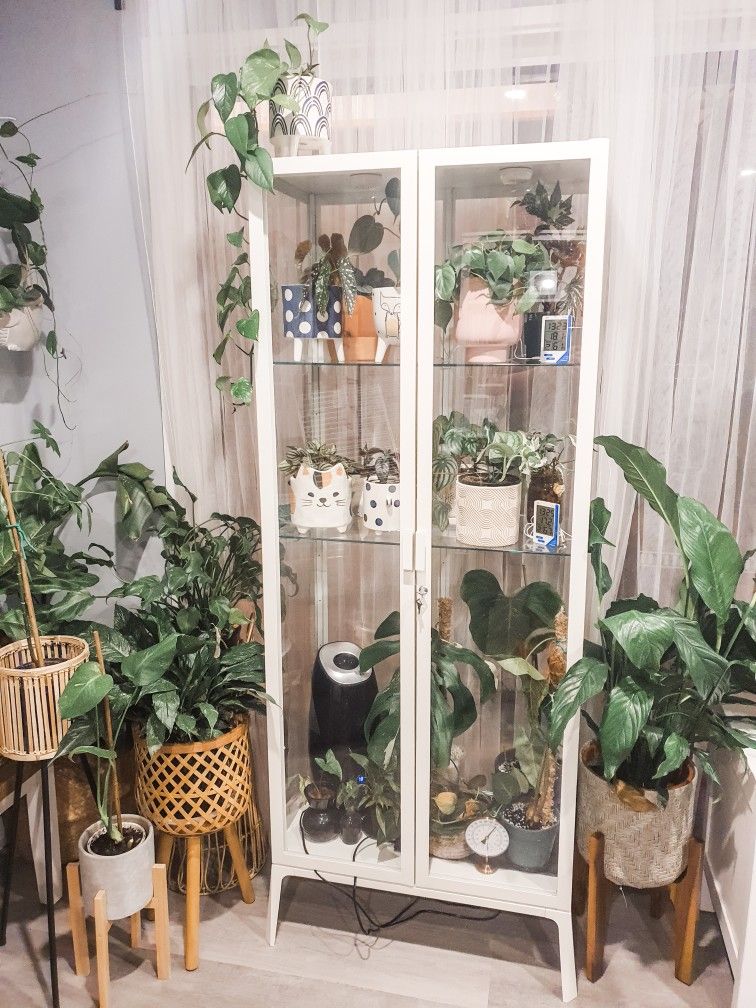 ikea milsbo plant cabinet