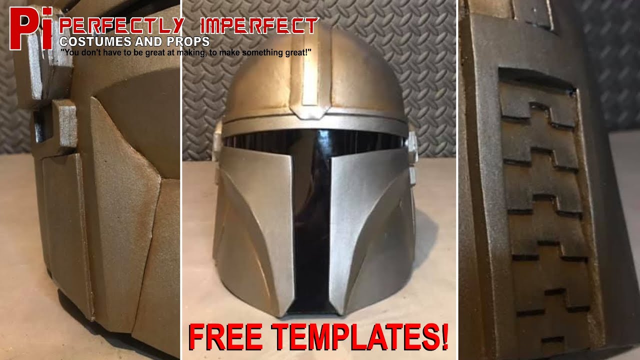 free mandalorian helmet template