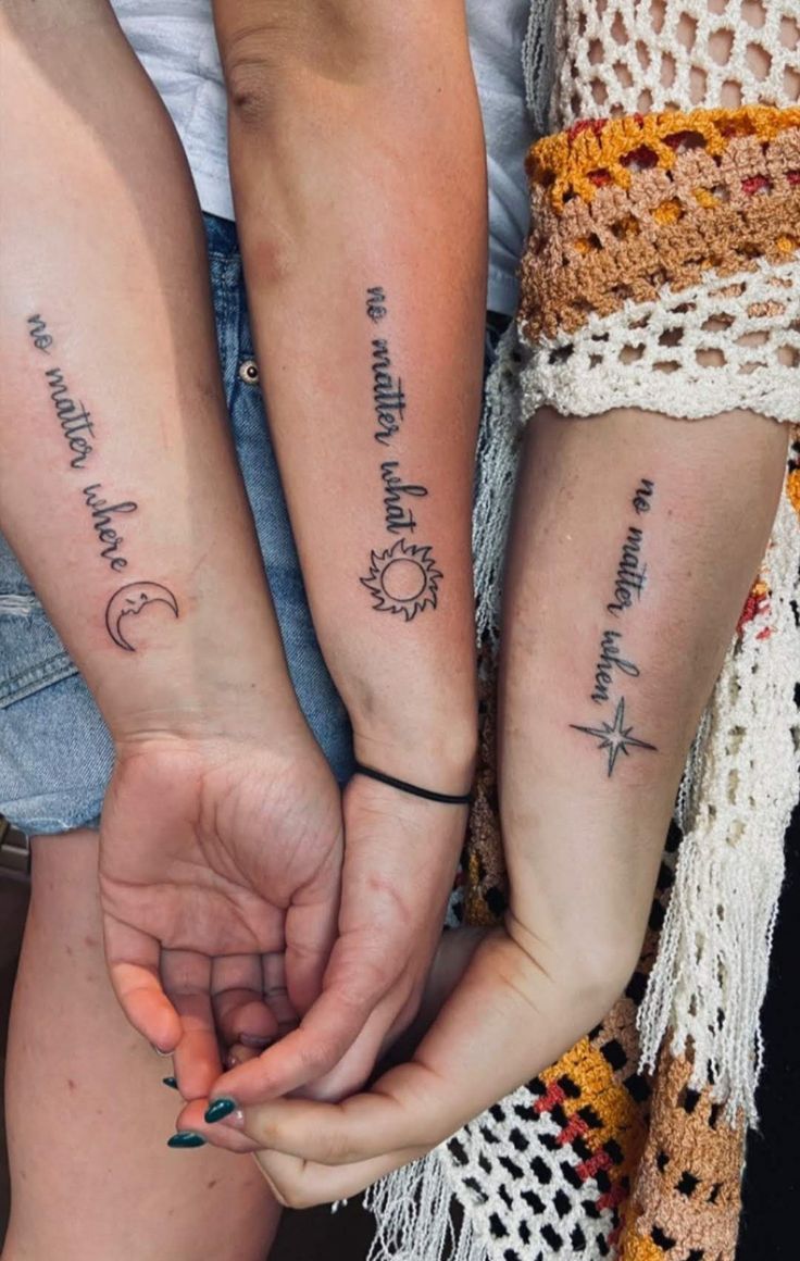 bff tattoos for 3