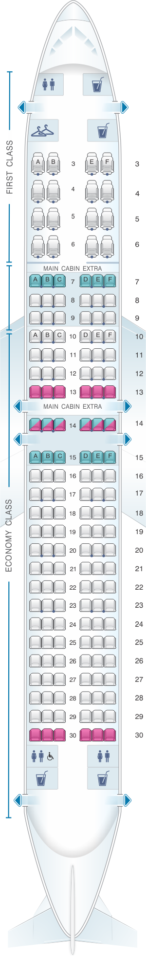 boeing 738 seating