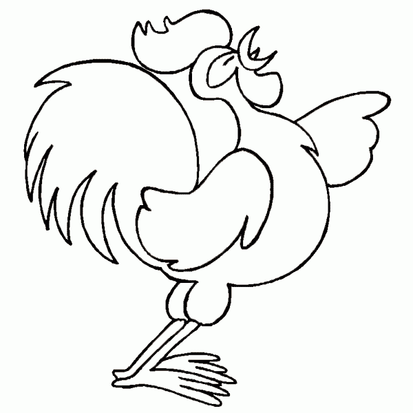 imagenes de un gallo para dibujar