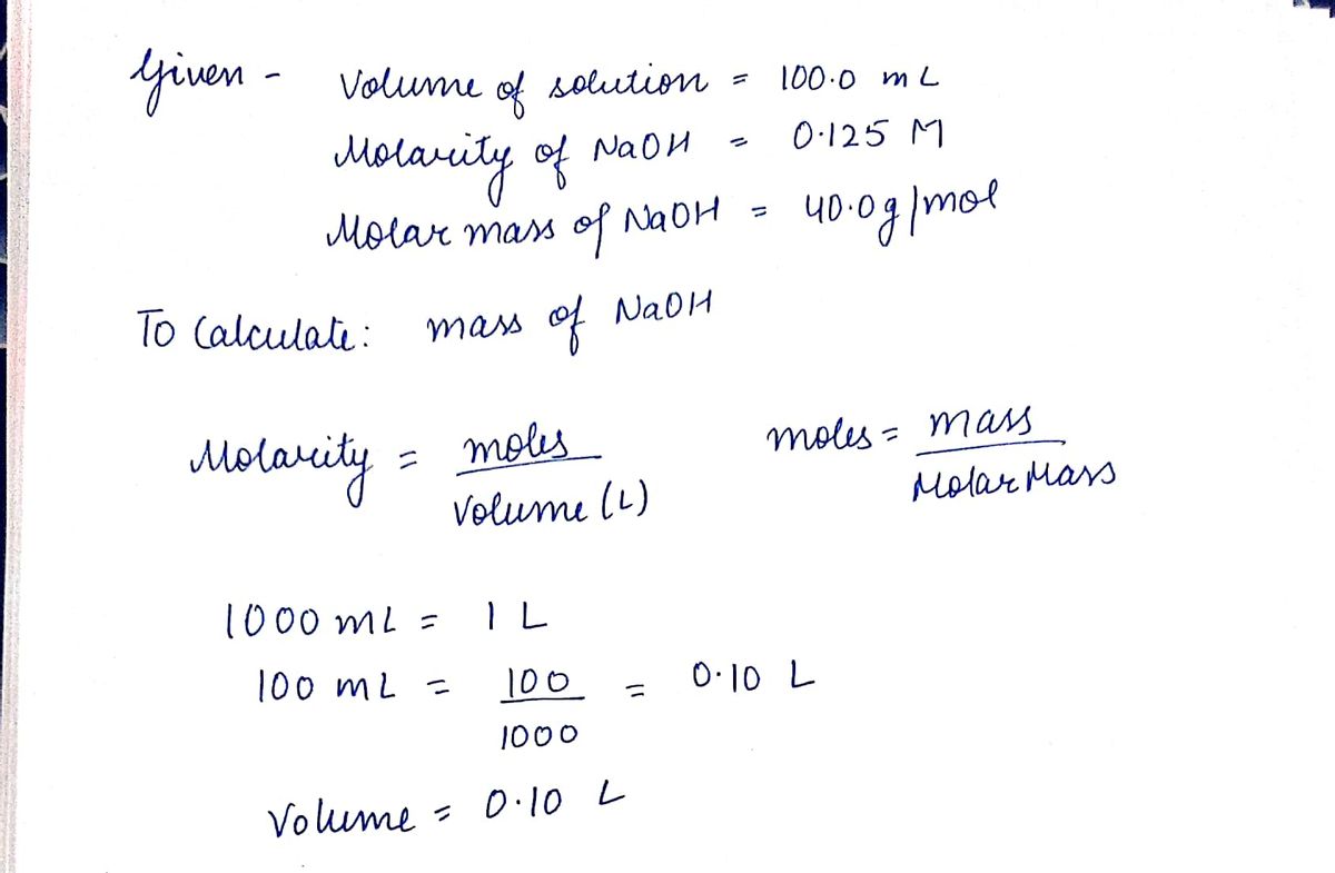 molar mass of sodium hydroxide