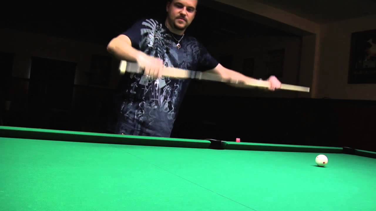 how to hold snooker stick