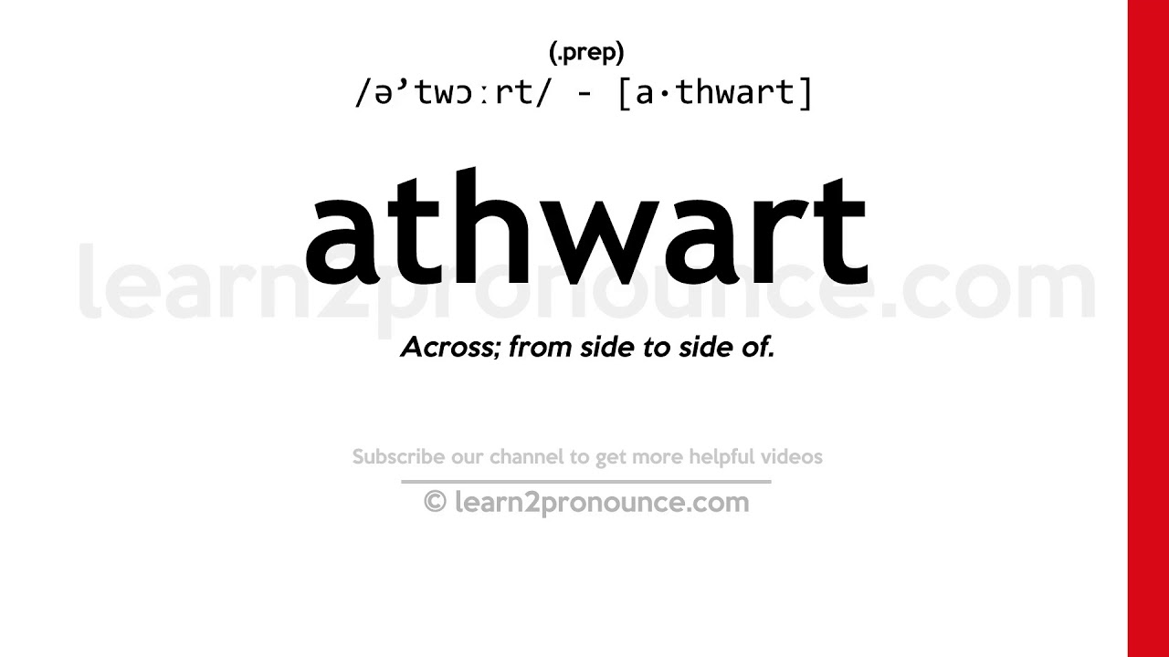 athwart pronunciation