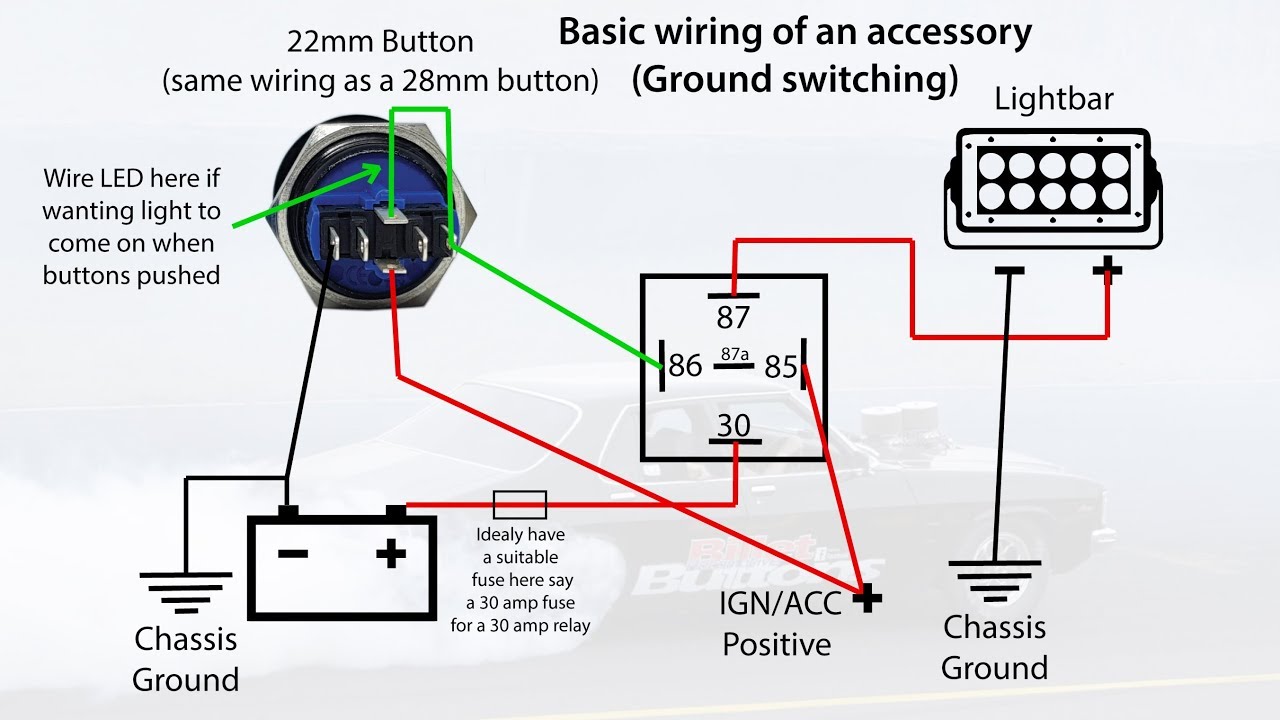 button switch wiring diagram