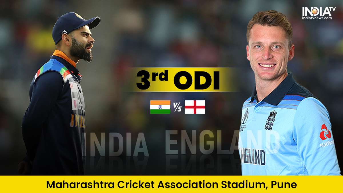 india vs england 3rd odi live score 2021