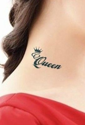 queen tattoo for girls