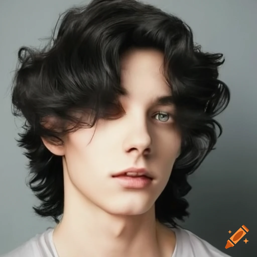 black hair male