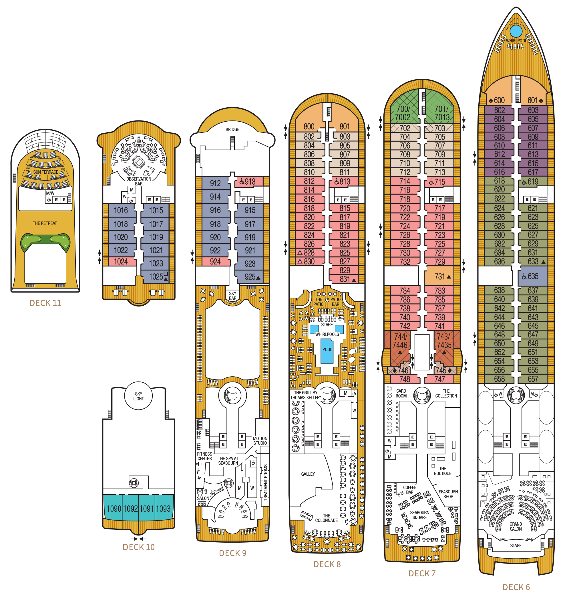 seabourn deck plan odyssey