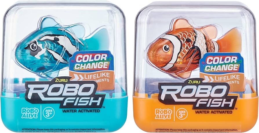 robo fish change battery