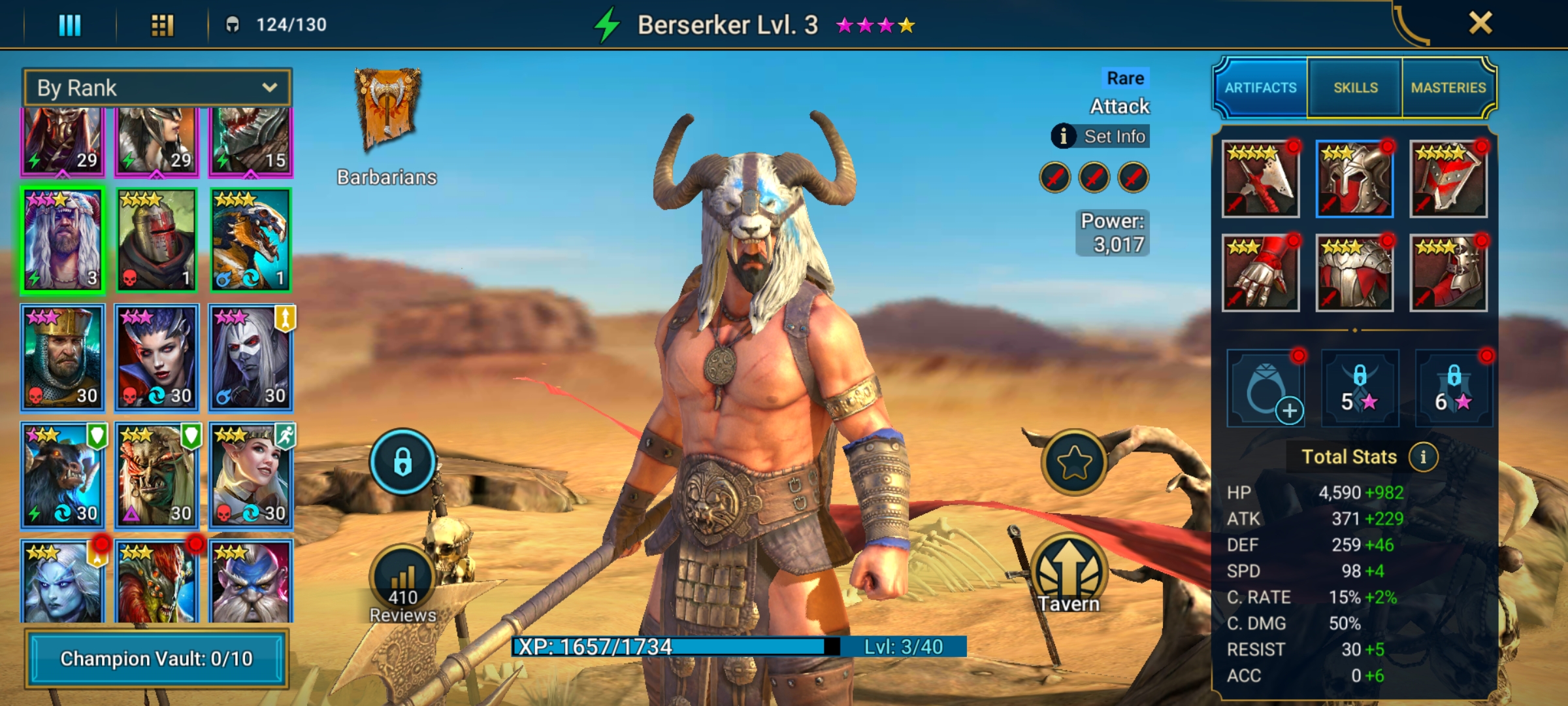 berserker build raid shadow legends