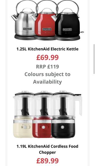 farmfoods kitchen aid