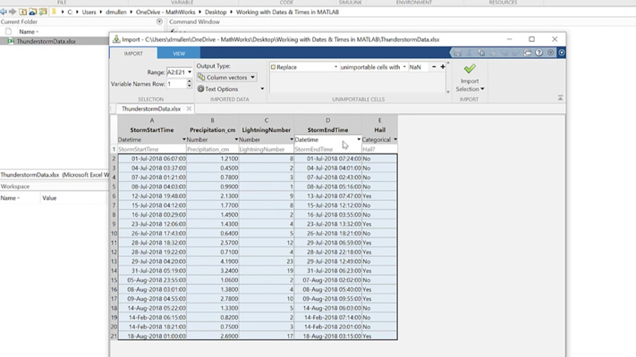 matlab datetime