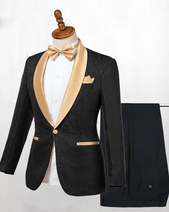 black and gold suit ideas