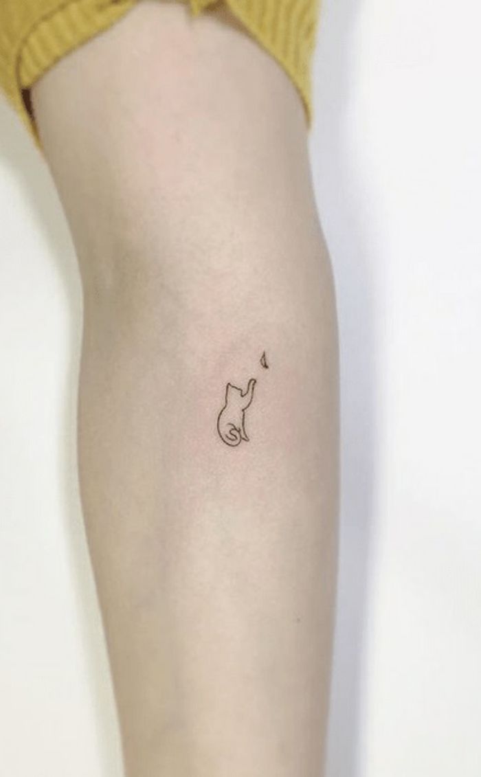 tatuajes de gatos sencillos