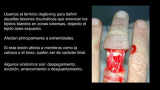 que significa degloving