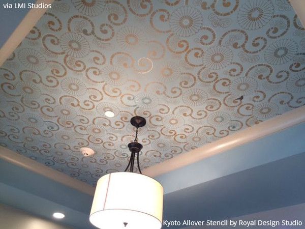 asian paints stencils for ceiling