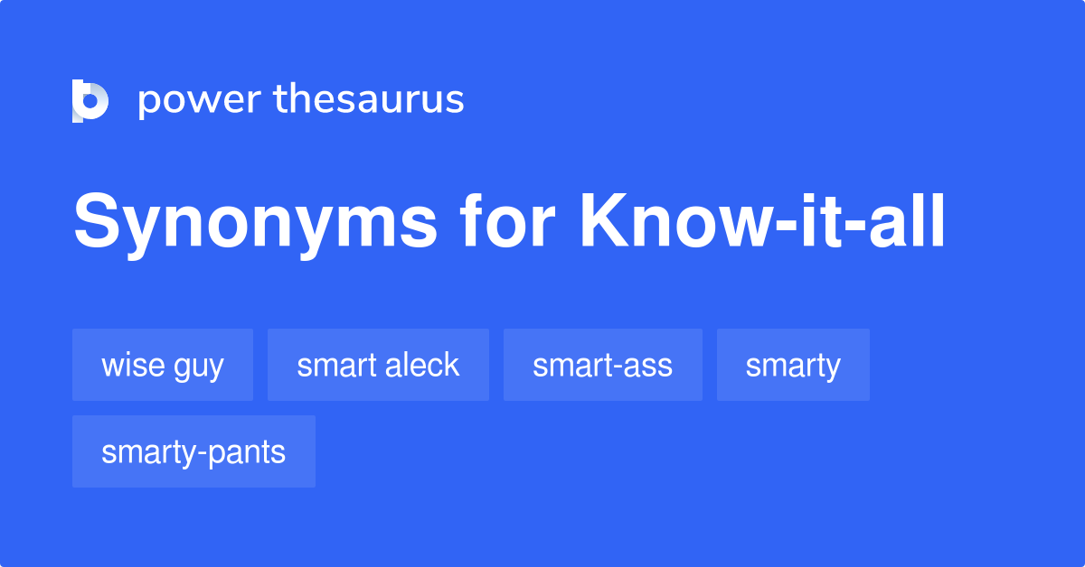 know it all thesaurus