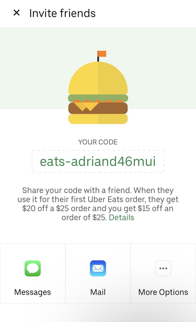 25 off uber eats promo code