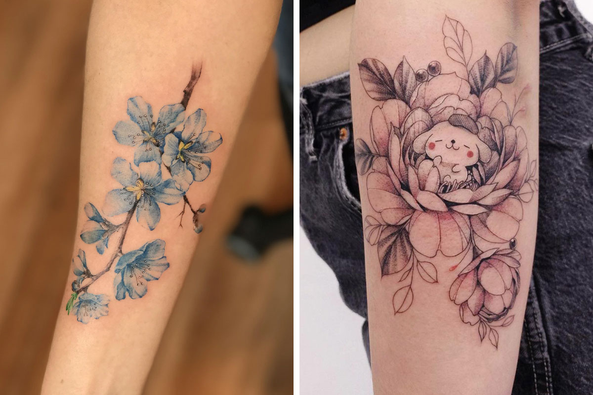 flower tattoos for females