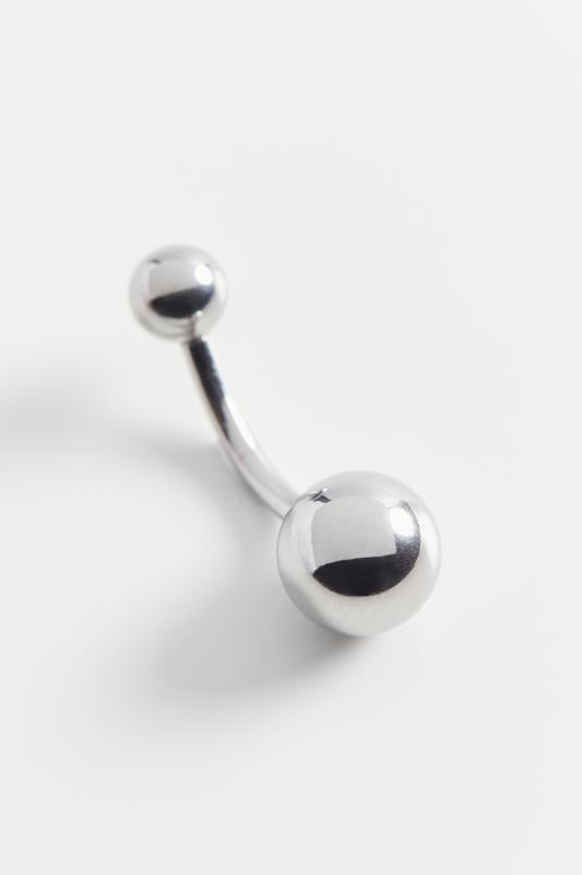 silver belly ring