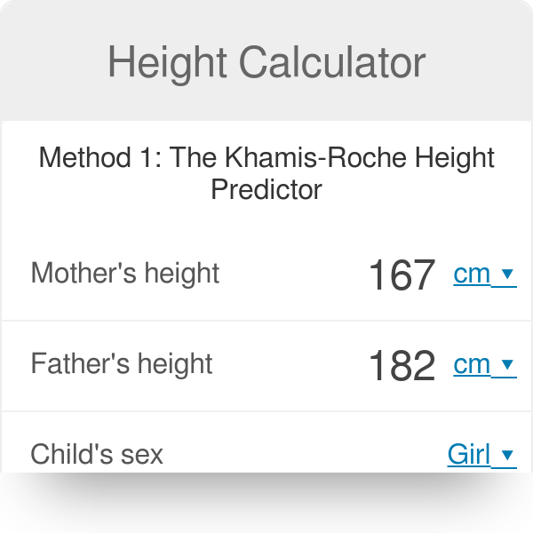 calculate midparental height