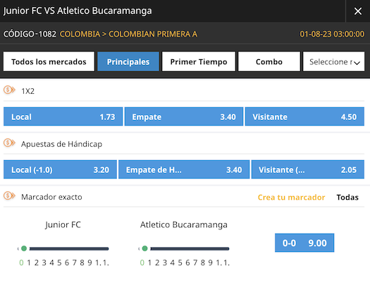 junior vs bucaramanga pronóstico