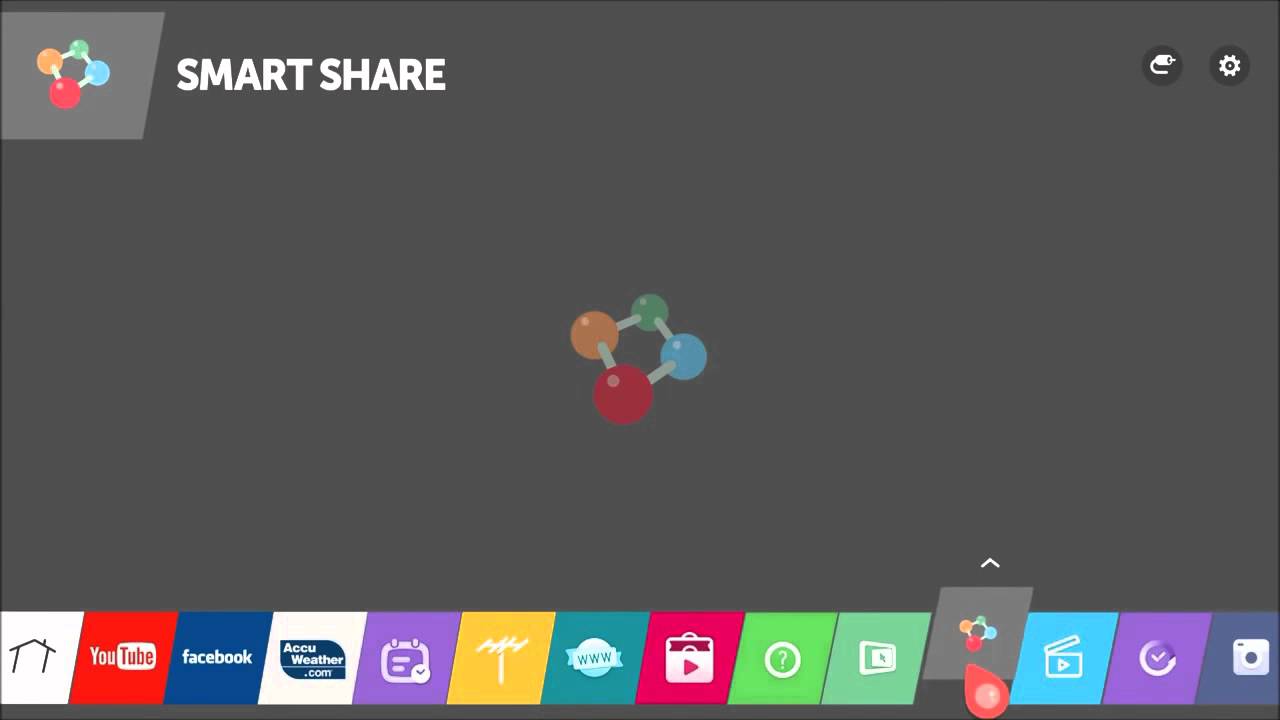 menu de smart tv lg