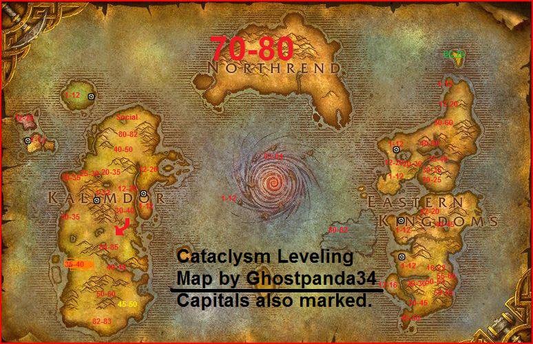 wotlk zones by lvl