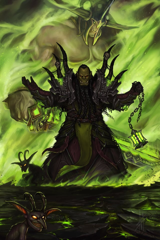 wow classic orc warlock