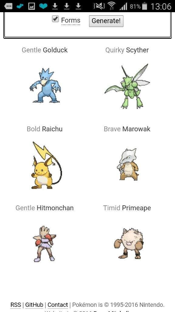 generate random pokemon