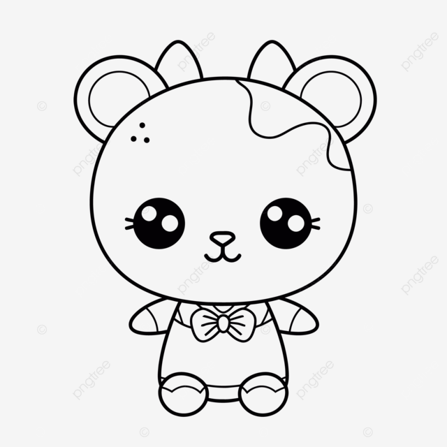 dibujos de animales kawaii para colorear e imprimir