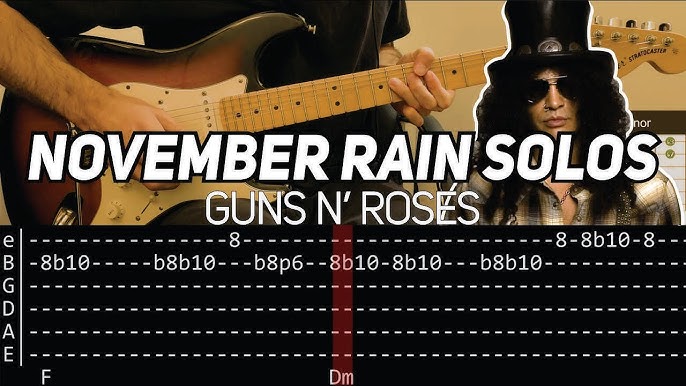 november rain solo backing track