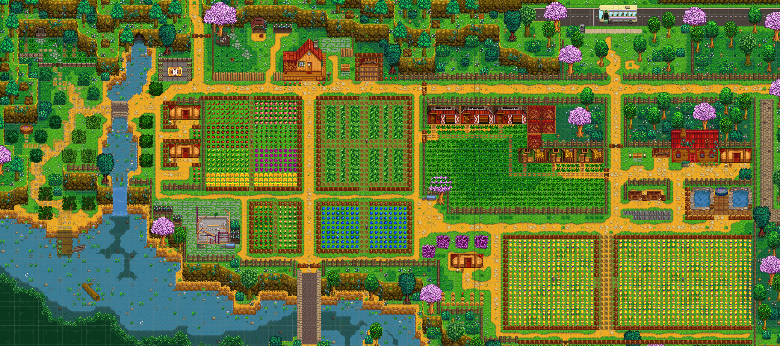 stardew valley expanded farm layout ideas