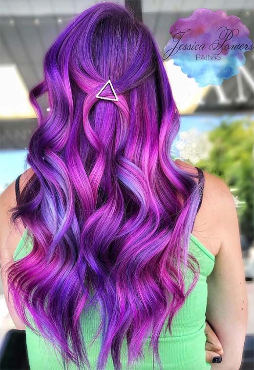 purple hair colour ideas