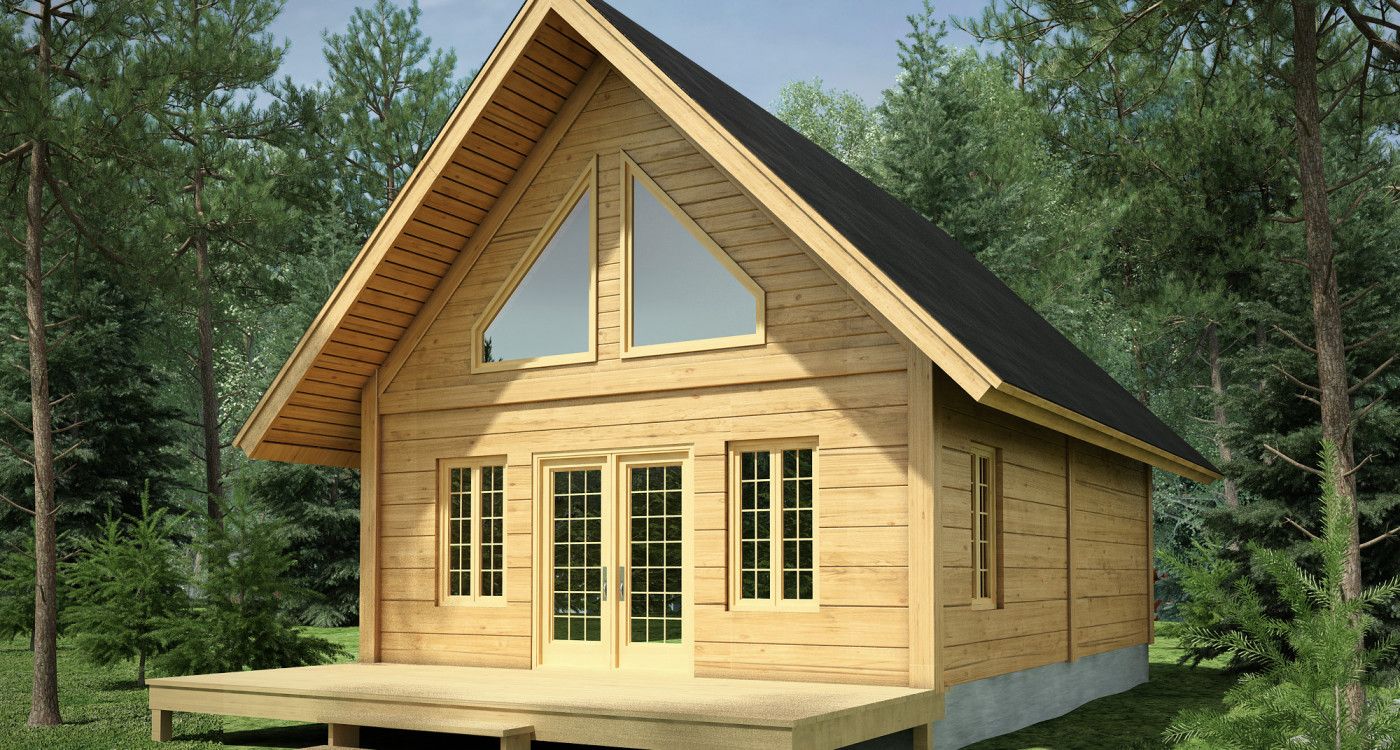 plan chalet 20x24