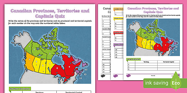 map quiz canada