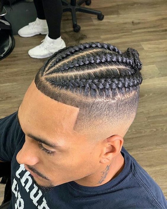 braids and a fade