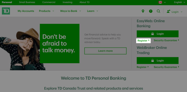 td canada trust easy bank login