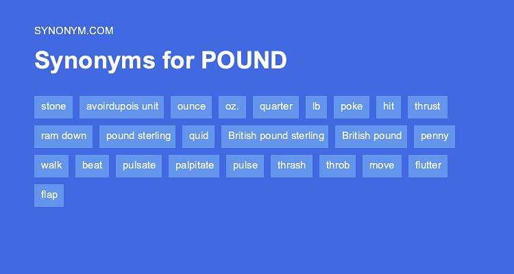 pound thesaurus