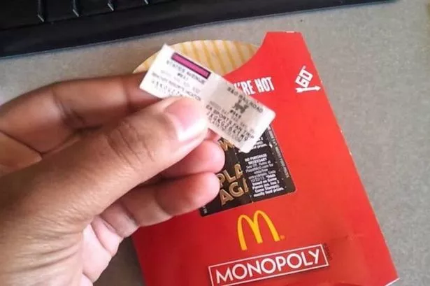 monopoly mcdonalds prizes