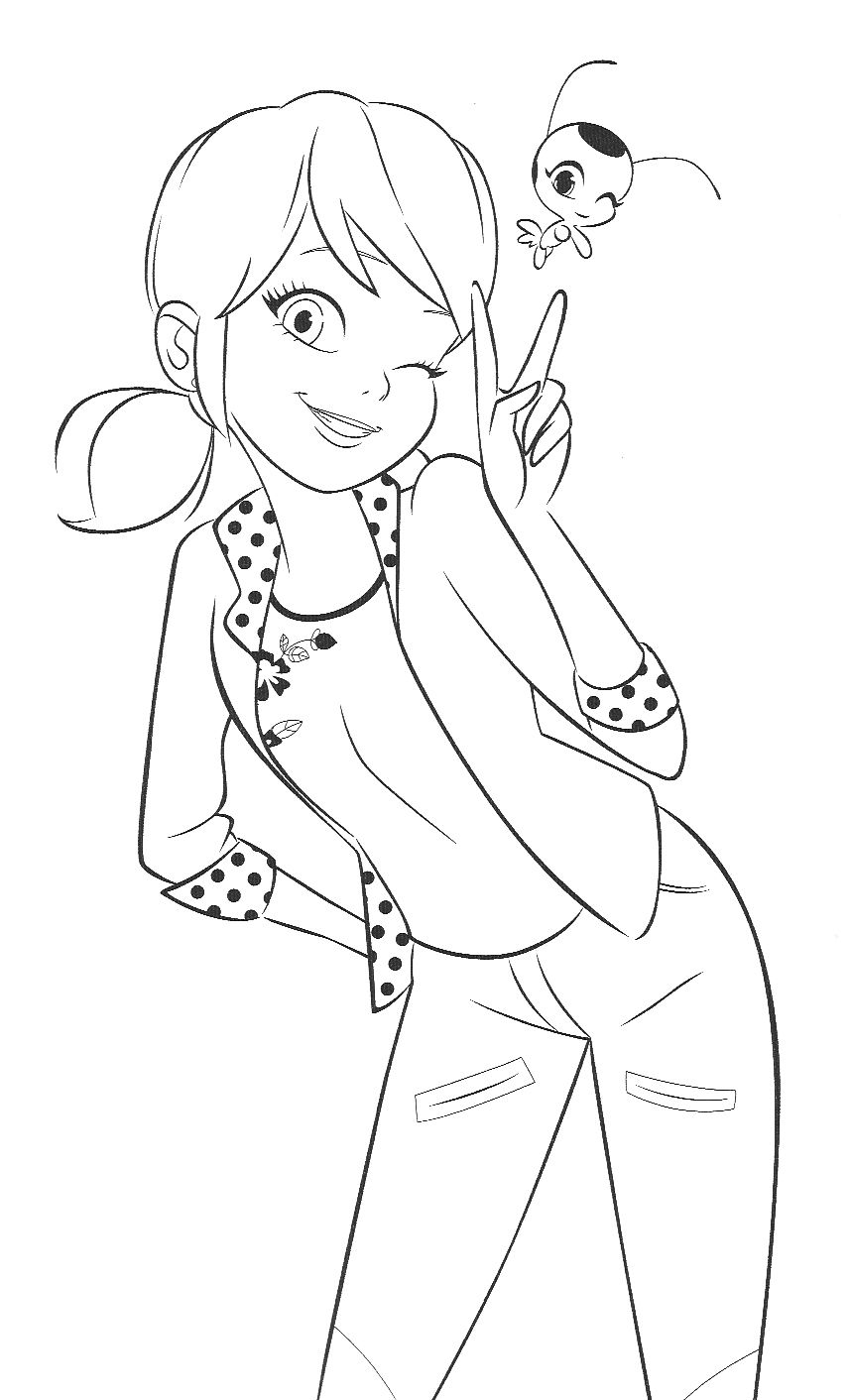 marinette para colorear