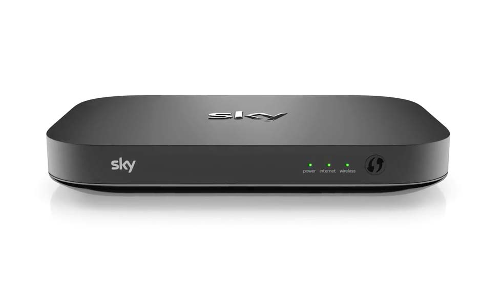 sky q box not working red light