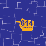 area code 614 ohio