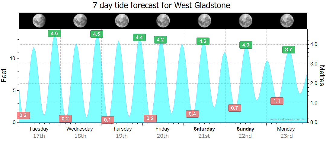 gladstone tide tables