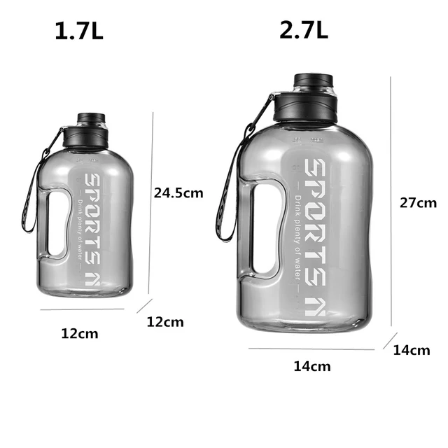 2.7 liter water bottle