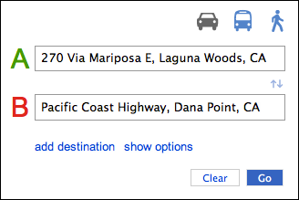 bing driving directions