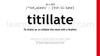 titillate definition