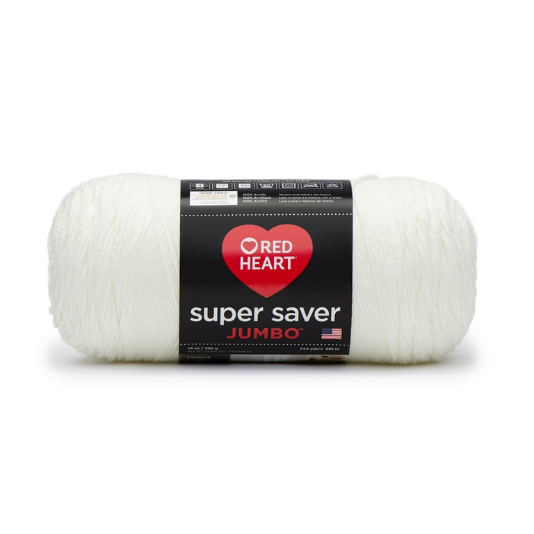 red heart soft white yarn